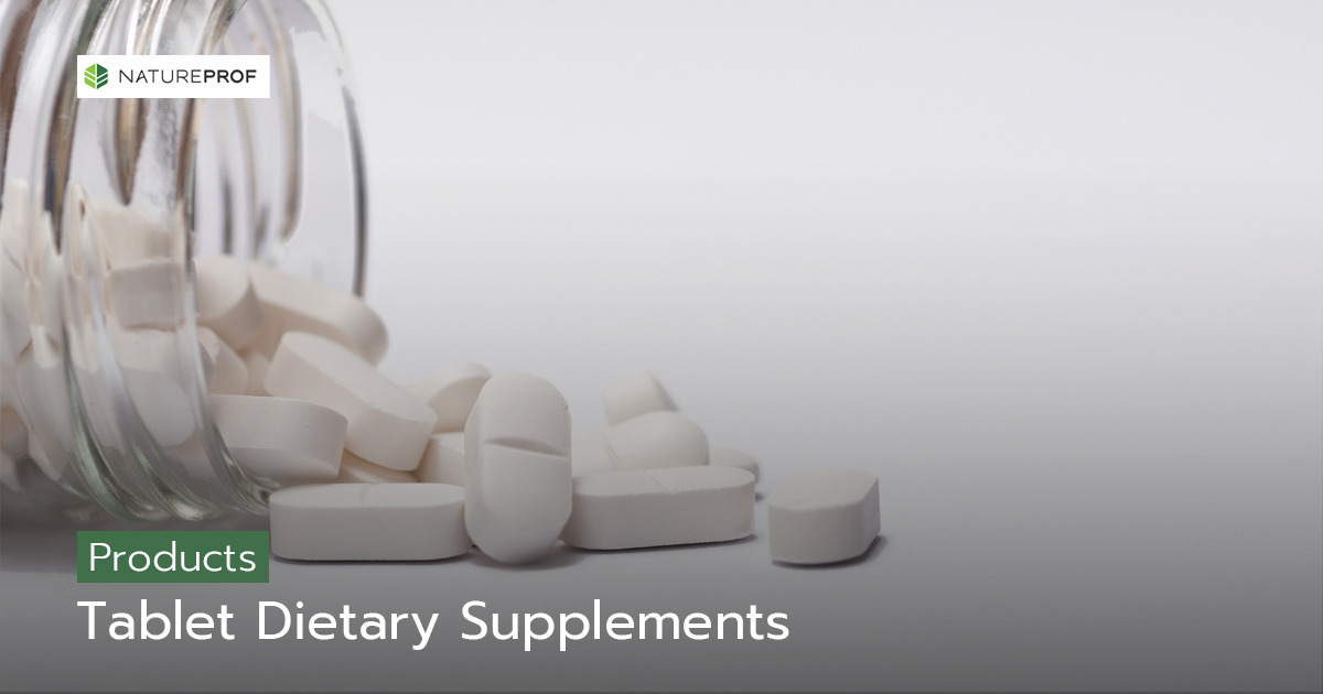 Tablet Dietary Supplement Manufacturing End-to-End Service with 3 Best-Selling Formulas by Natureprof (OEM/ODM Factory) 
