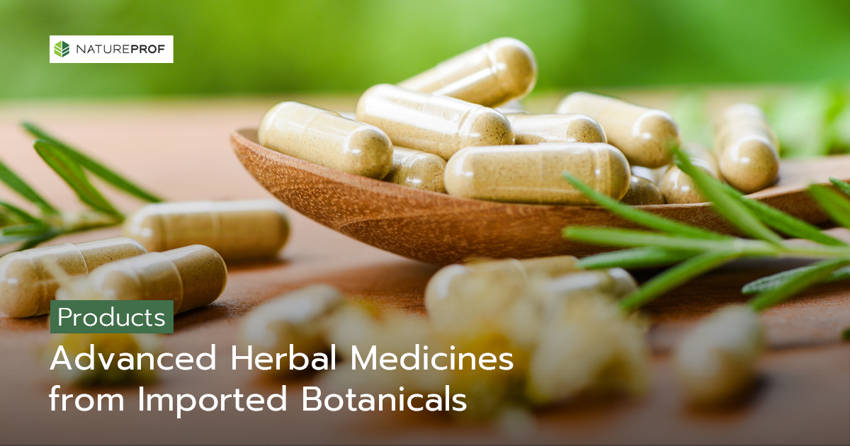 Advanced Herbal Medicines from Imported Botanicals Elevate Your Brand to Global Markets with Natureprof (OEM/ODM Factory)